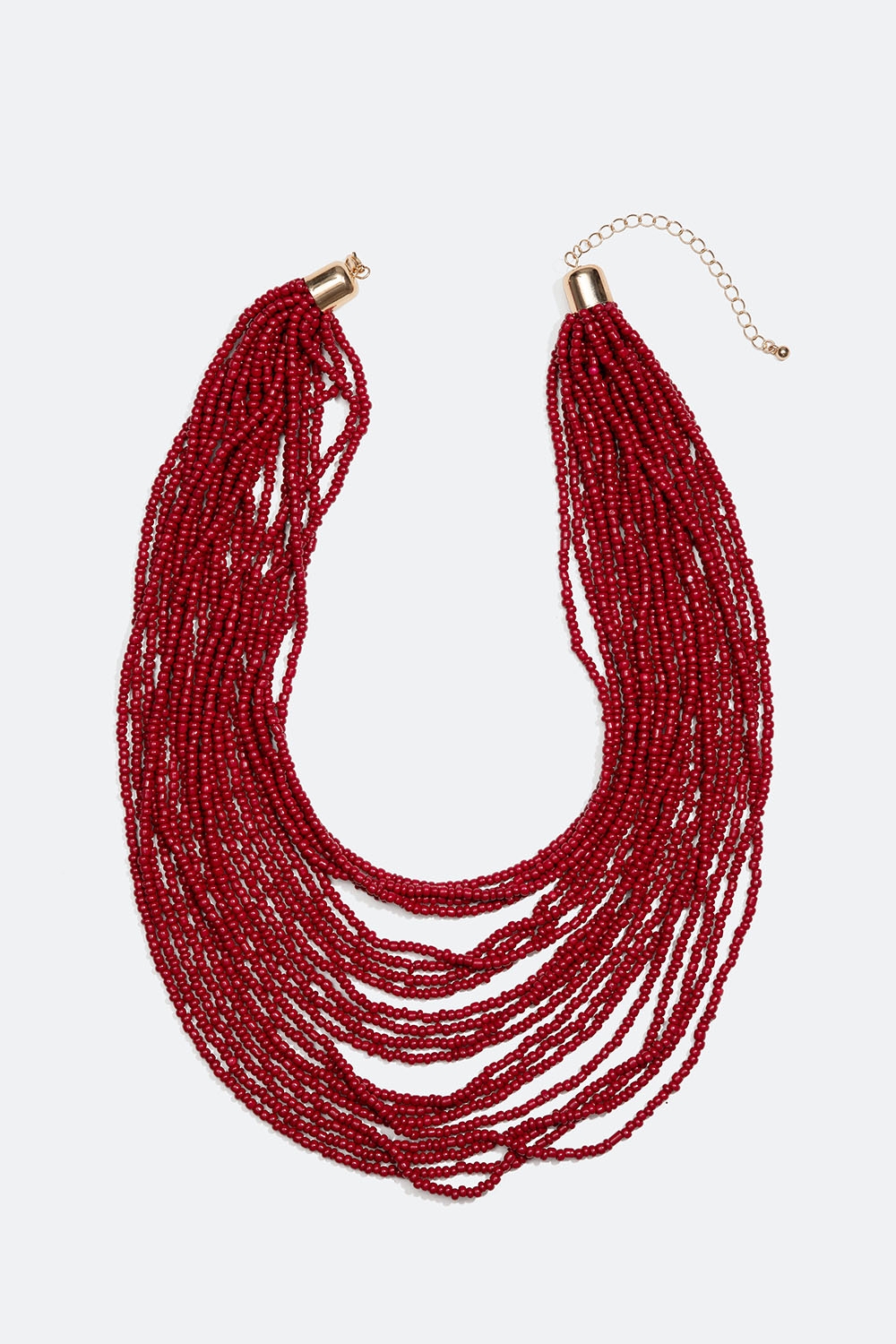Stort halsband med röda pärlor i gruppen Smycken / Halsband hos Glitter (254001486002)