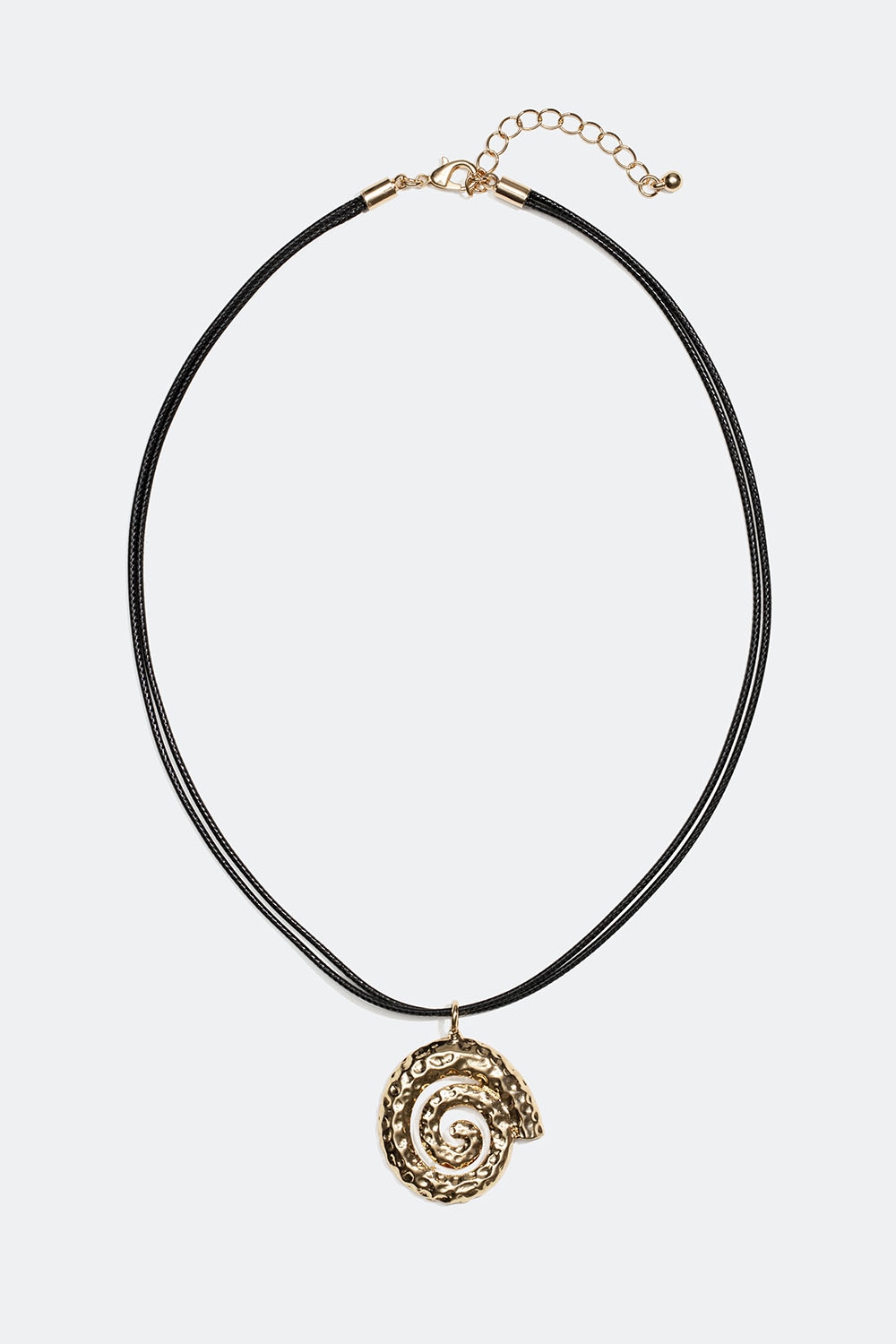 Halsband med spiralformat guldfärgat hänge i gruppen Smycken / Halsband / Halsband med hänge hos Glitter (254001542002)
