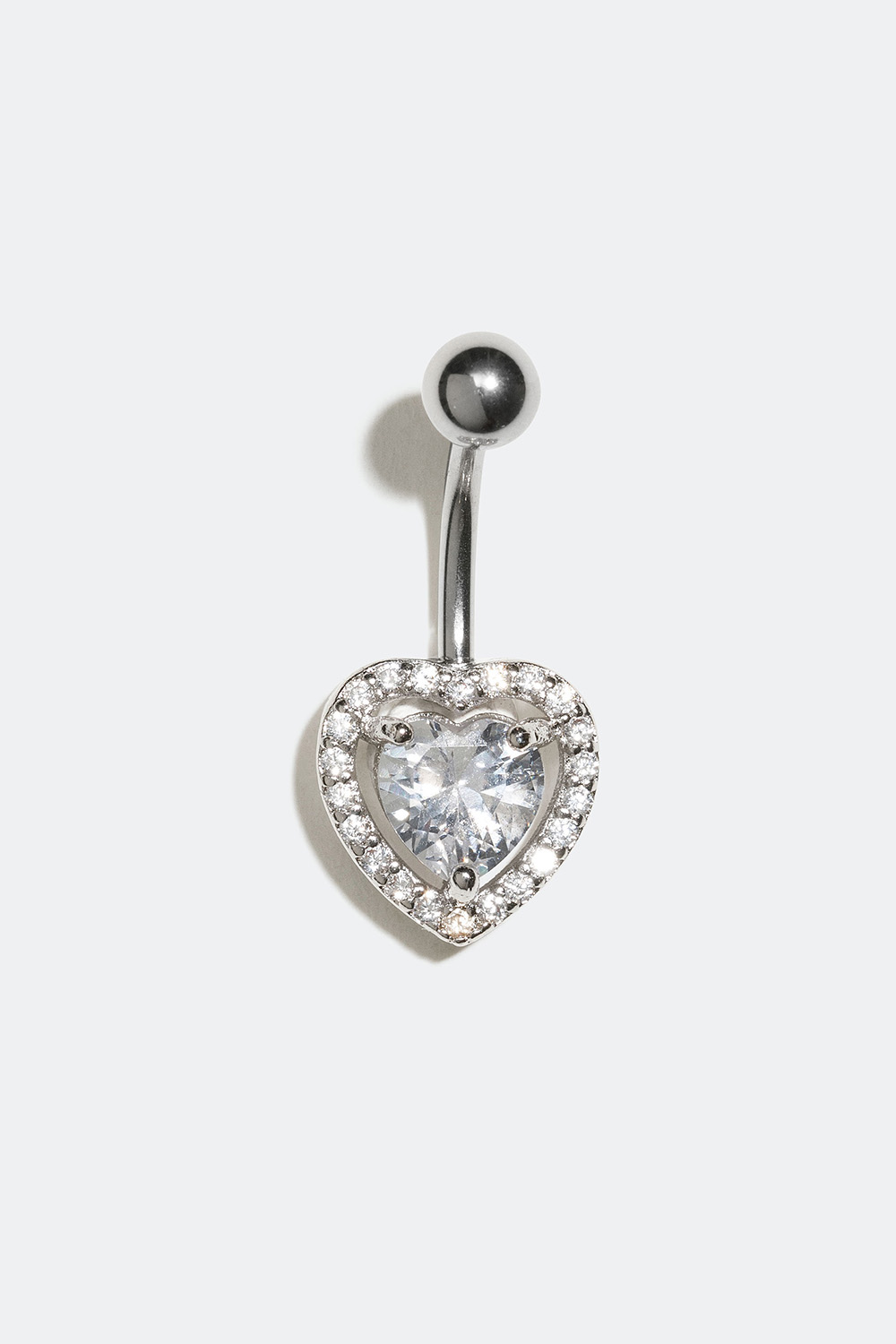 Navelpiercing med hjärta och stenar i Cubic Zirconia i gruppen Smycken / Piercings hos Glitter (255000330210)
