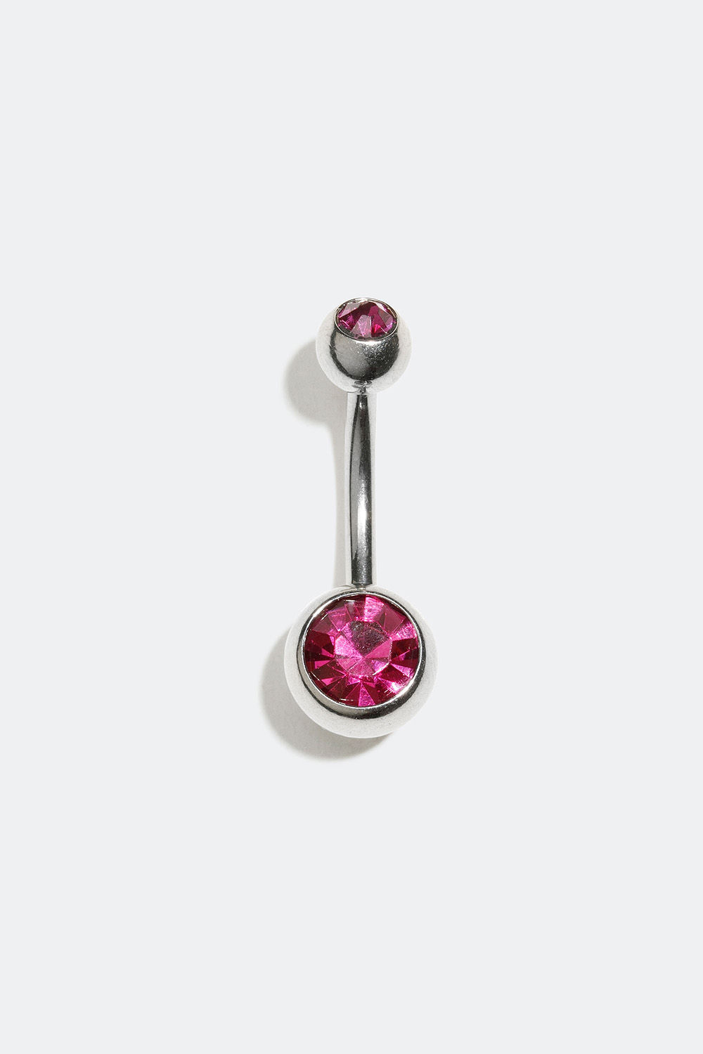 Navelpiercing med två rosa stenar i gruppen Smycken / Piercings hos Glitter (255000465010)