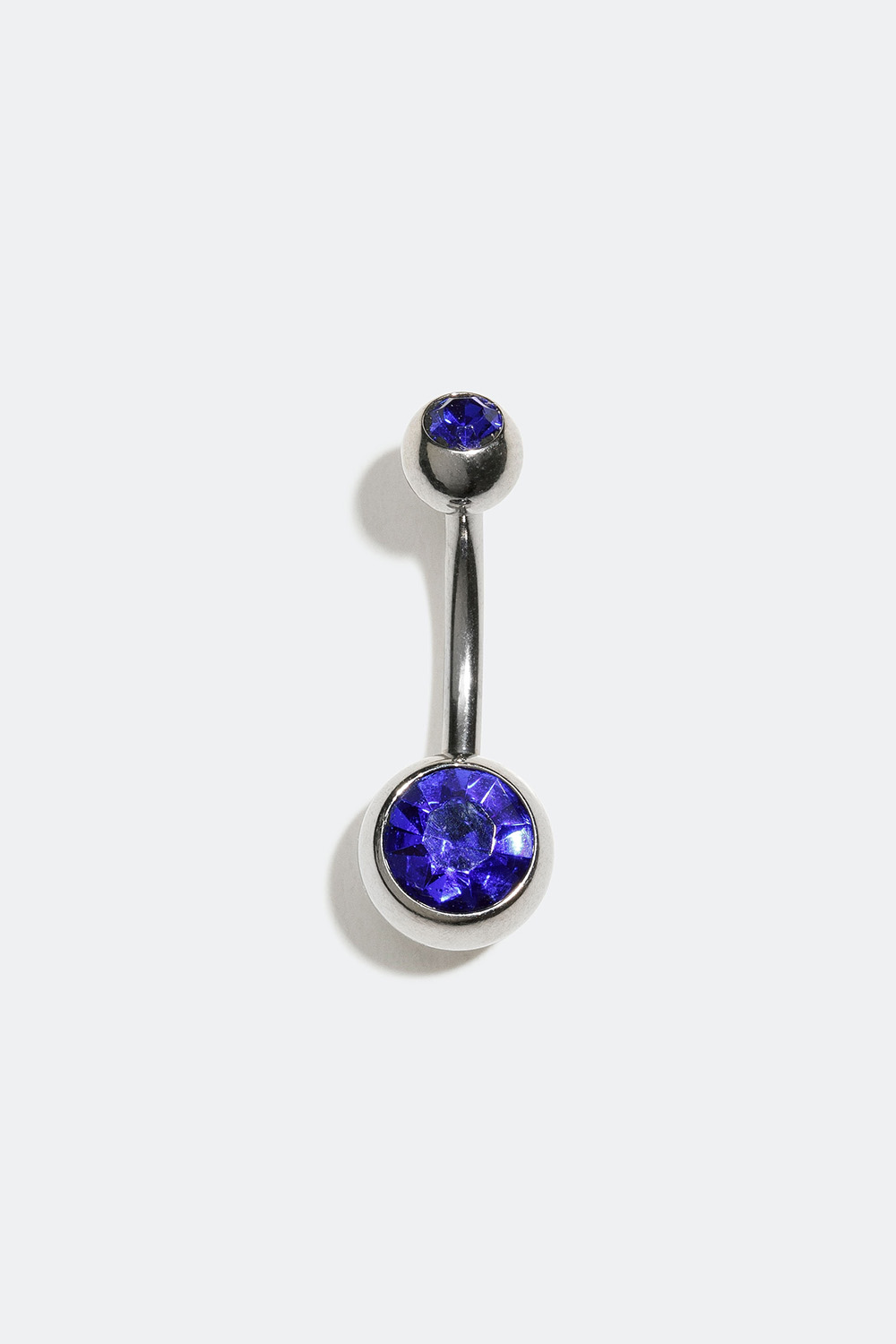Navelpiercing med två blåa stenar i gruppen Smycken / Piercings hos Glitter (255000467010)