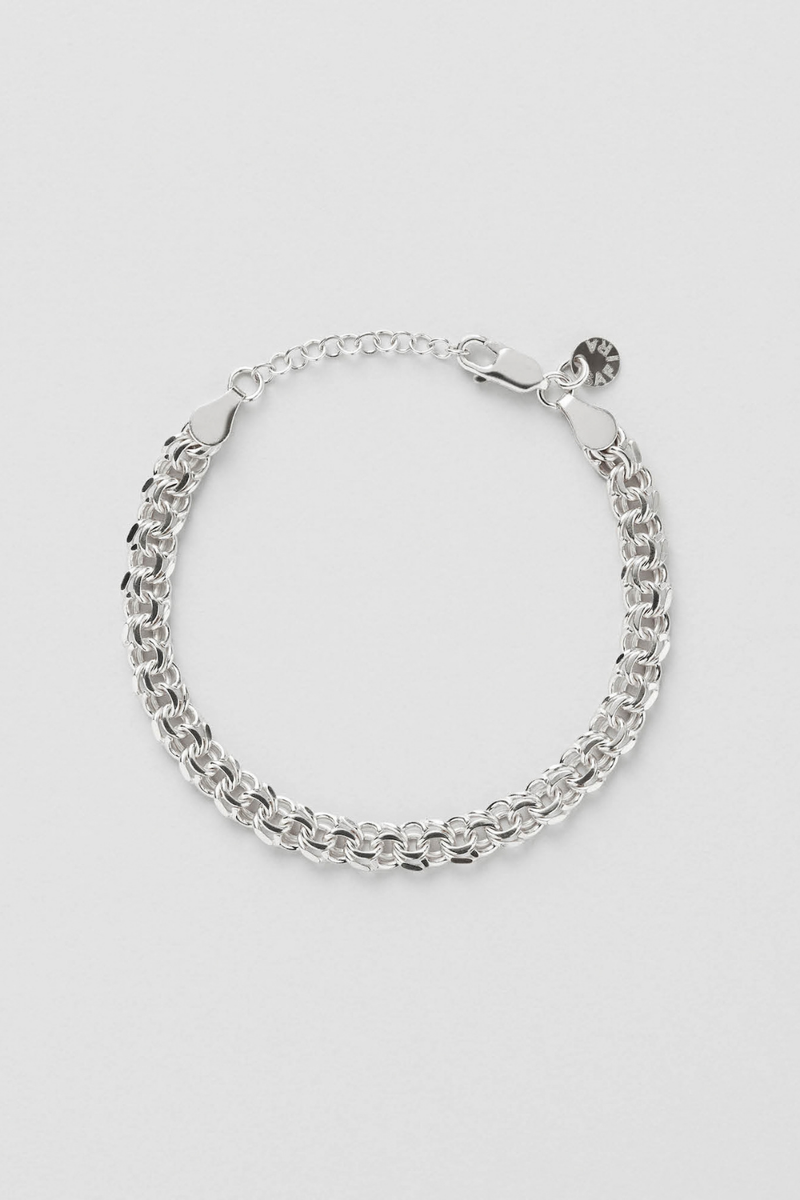 Bismarck Chain Bracelet (M) i gruppen Äkta silver / Silverarmband hos Glitter (1200265-11-ONESIZE)