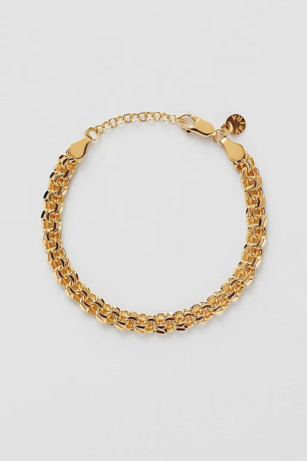 Bismarck Chain Bracelet (M) 18k Gold Plated i gruppen Smycken / Armband / Breda hos Glitter (1200265-12-ONESIZE)