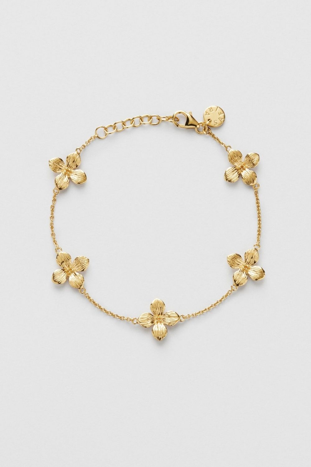 Petunia Flower Bracelet 24k Gold Plated i gruppen Store week / 2501 hos Glitter (1200309-12-ONESIZE)