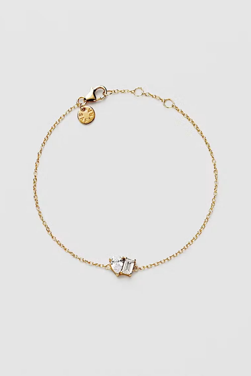 Toi et Moi Bracelet 18k Gold Plated i gruppen Safira - Armband hos Glitter (1200317-12-ONESIZE)
