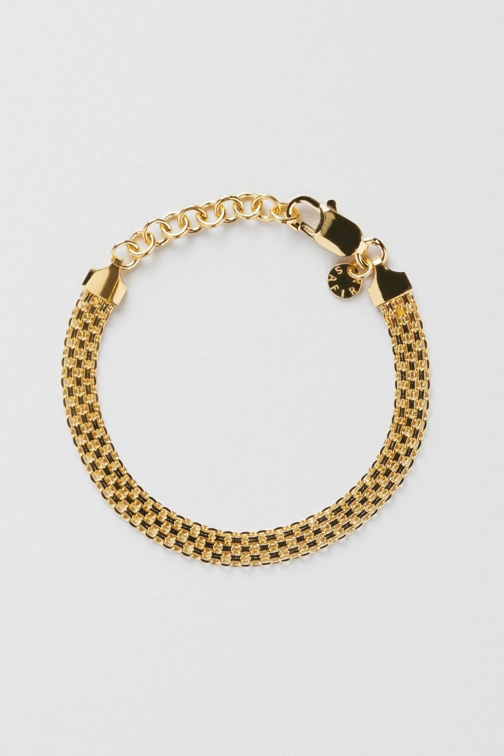 X-Link Bracelet (M) 18k Gold Plated i gruppen Smycken / Armband / Breda hos Glitter (1200331-12-ONESIZE)