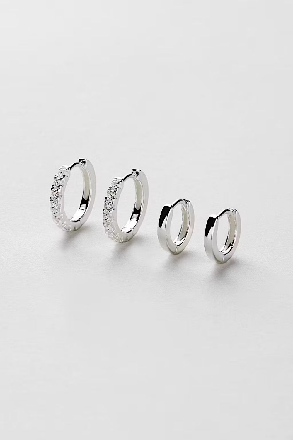 The Duo Hoops i gruppen Äkta silver / Silverörhängen / Flerpack hos Glitter (1300854-11-ONESIZE)