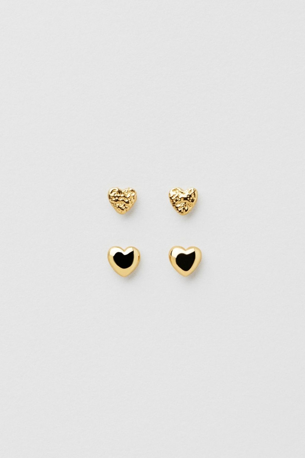 Valentina Heart Studs Multipack 24k Gold Plated i gruppen Guldpläterat äkta silver / Guldpläterade örhängen hos Glitter (1300934-12-ONESIZE)