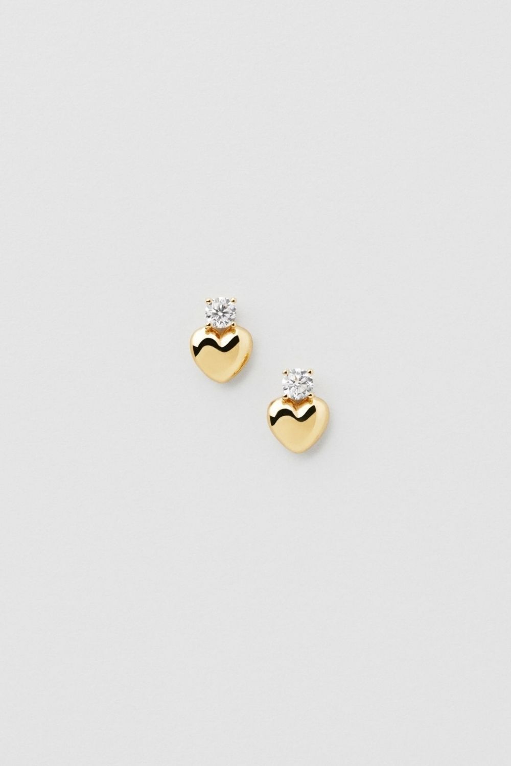 Hanne Heart Studs 24k Gold Plated i gruppen Guldpläterat äkta silver / Guldpläterade örhängen hos Glitter (1301283-12-ONESIZE)