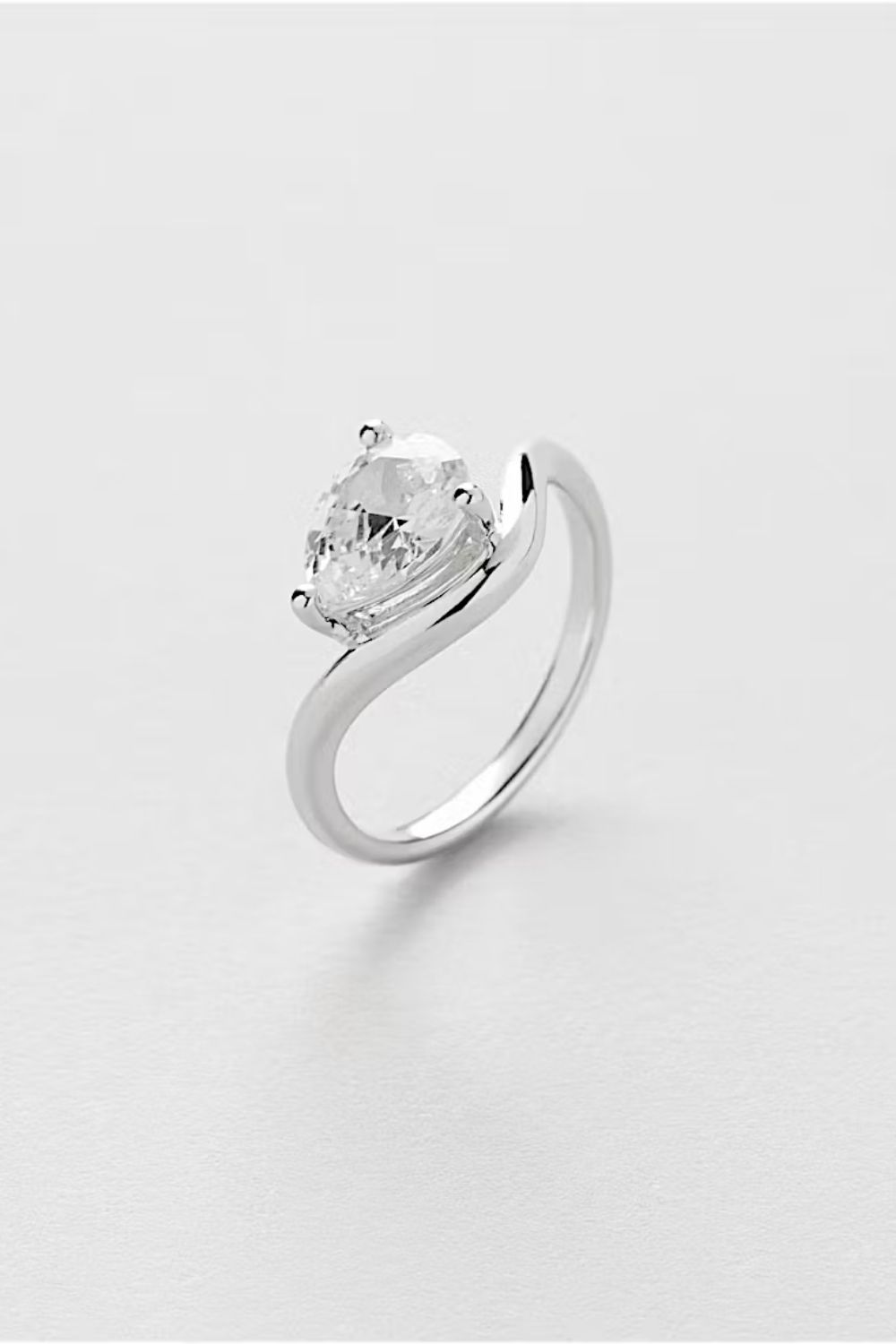 Bling Drop Ring i gruppen Äkta silver / Silverringar hos Glitter (1500662-11)