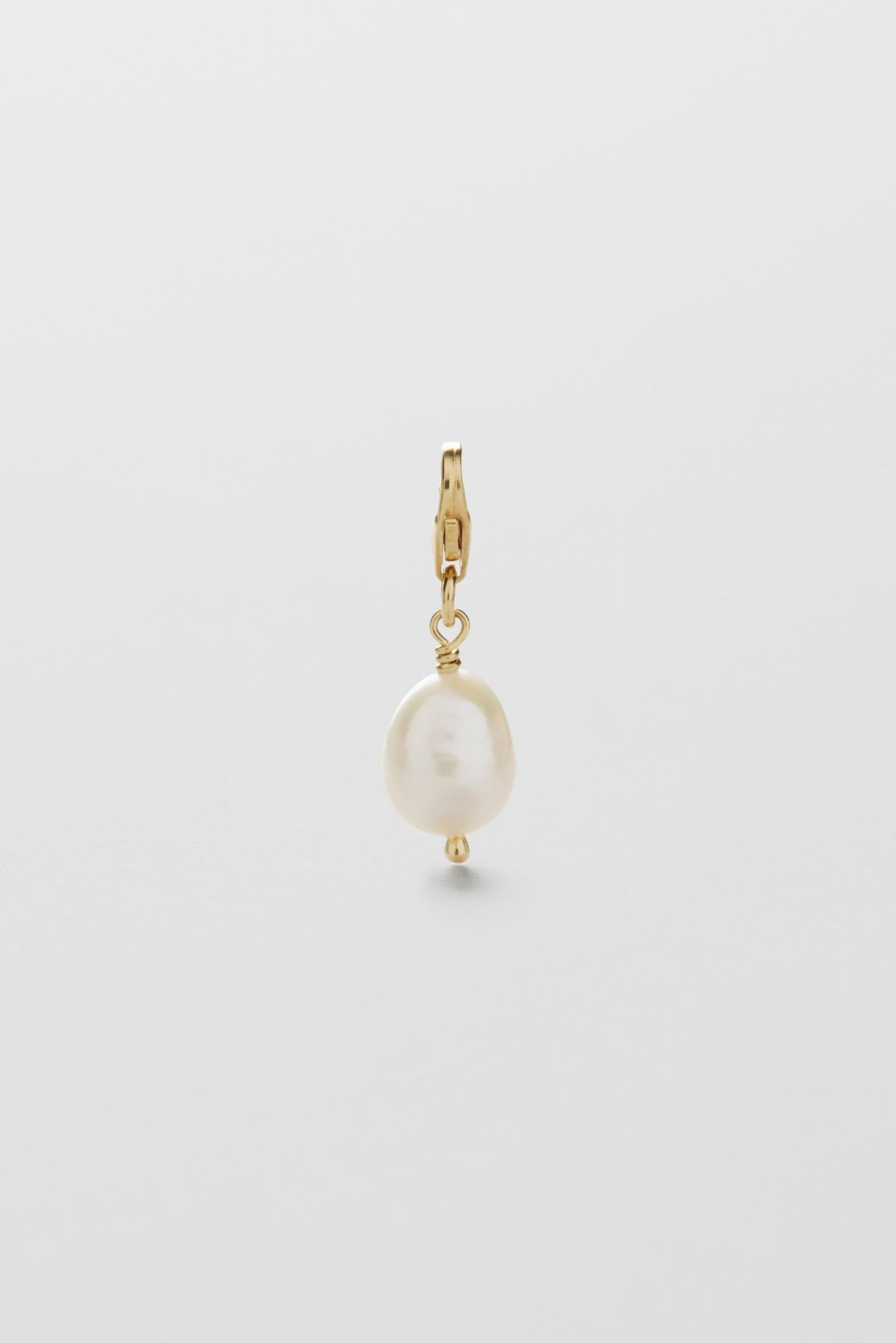 Freshwater Pearl Charm 24k Gold Plated i gruppen Store week / 2501 hos Glitter (1700083-12-ONESIZE)