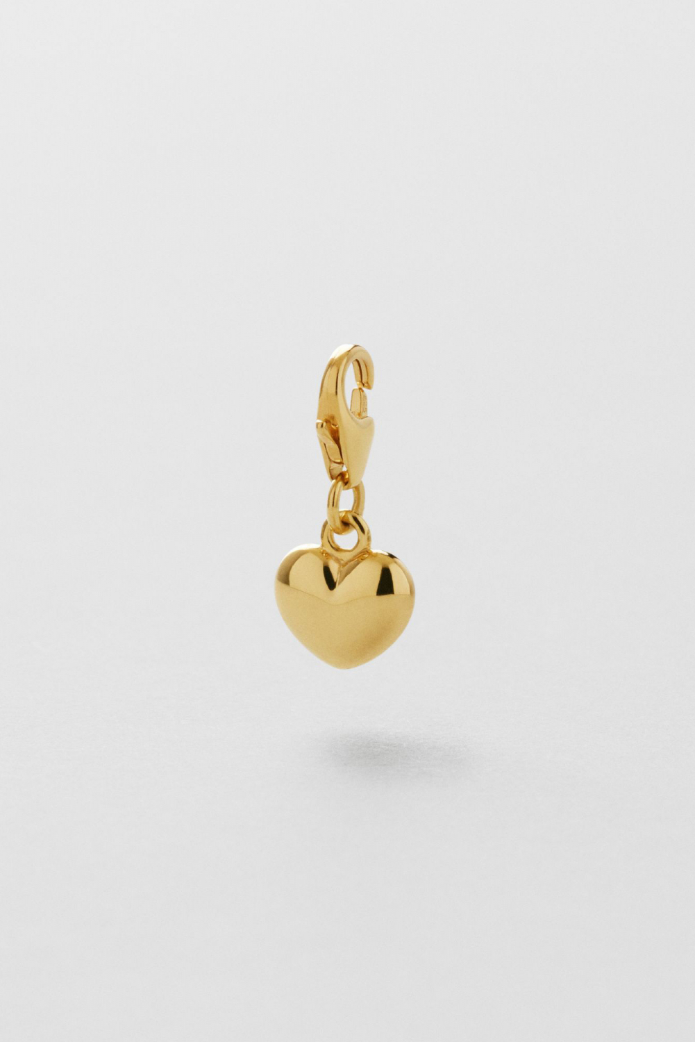 Solid Puffy Heart Charm 24k Gold Plated i gruppen Store week / 2501 hos Glitter (1700136-12-ONESIZE)