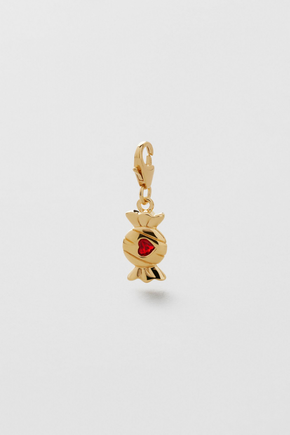 Red Heart Candy Charm 24k Gold Plated i gruppen Store week / 2501 hos Glitter (1700159-12-ONESIZE)
