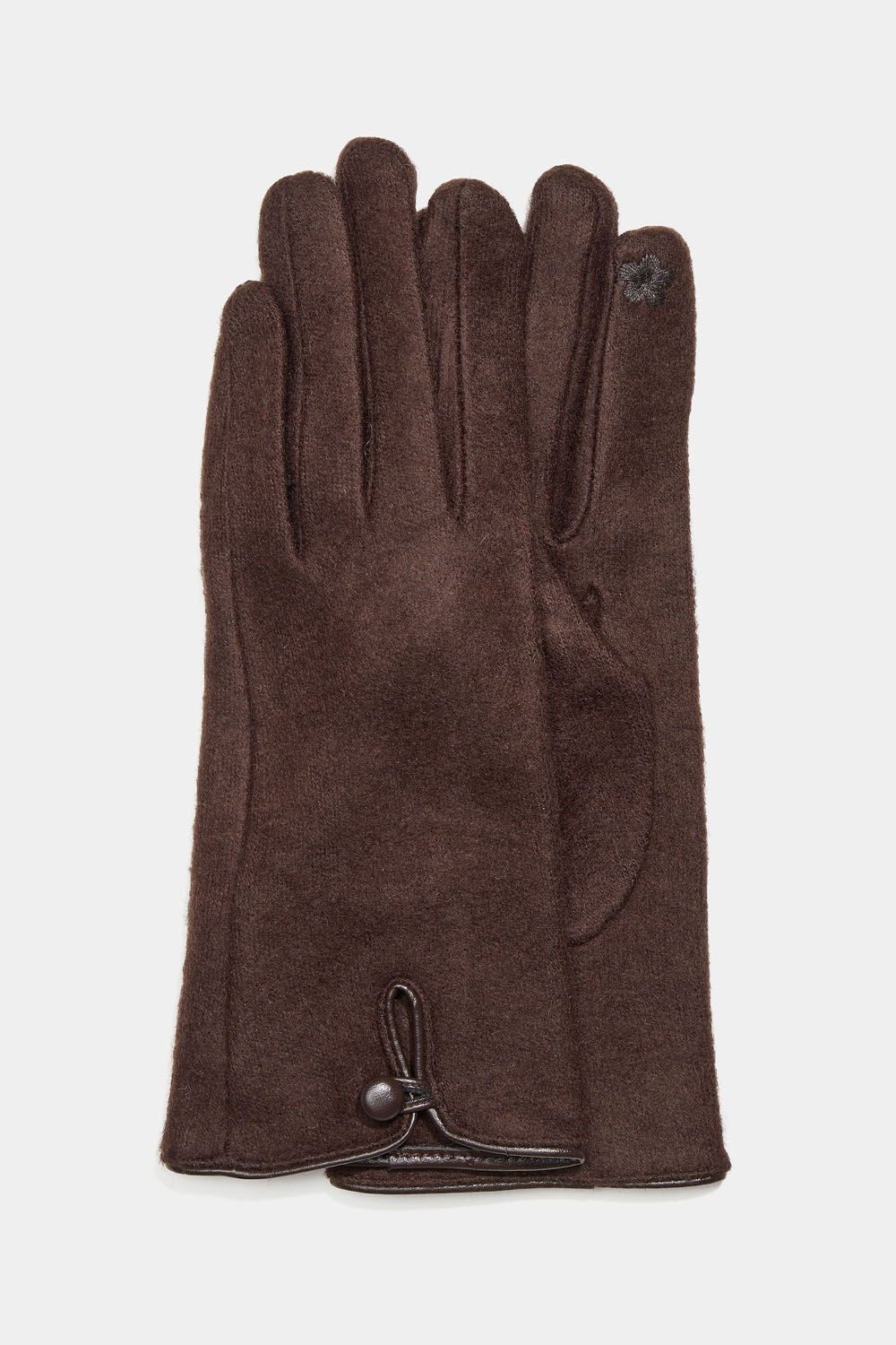 Bruna handskar med touch i gruppen Accessoarer / Stickat / Touchvantar hos Glitter (171001128200)