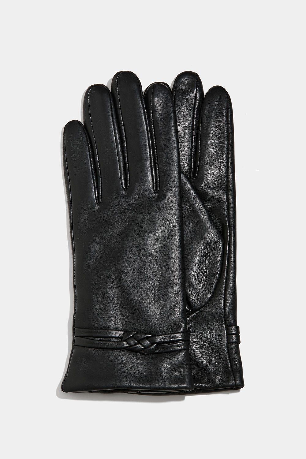 Skinnhandskar med knutdetalj i gruppen Accessoarer / Skinnhandskar / Skinnhandskar för dam hos Glitter (1710014290)