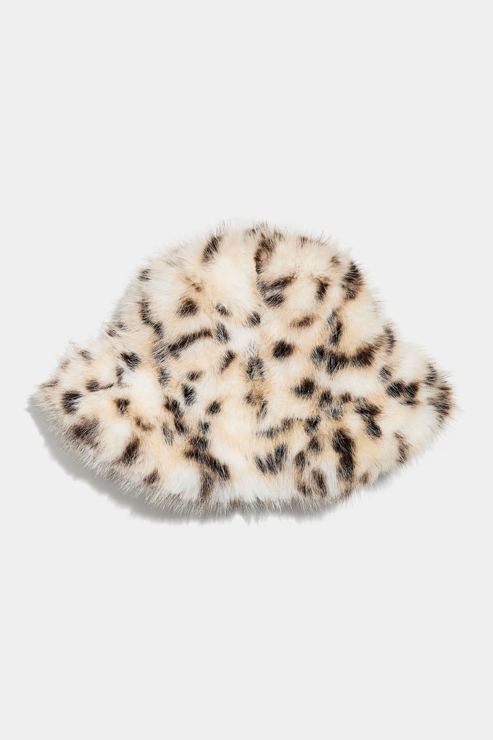 Leopardmönstrad mössa med fuskpäls i gruppen Accessoarer / Stickat / Mössor hos Glitter (171001480900)