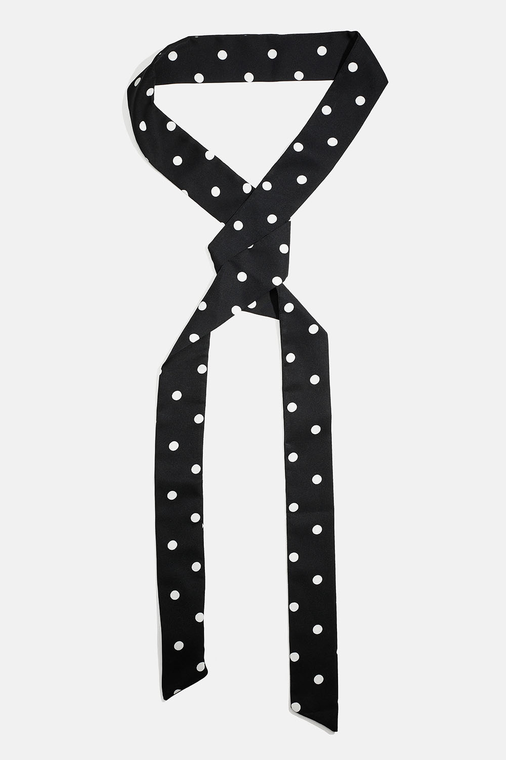 Smal svart scarf med vita prickar i gruppen Accessoarer / Scarves hos Glitter (171001559400)