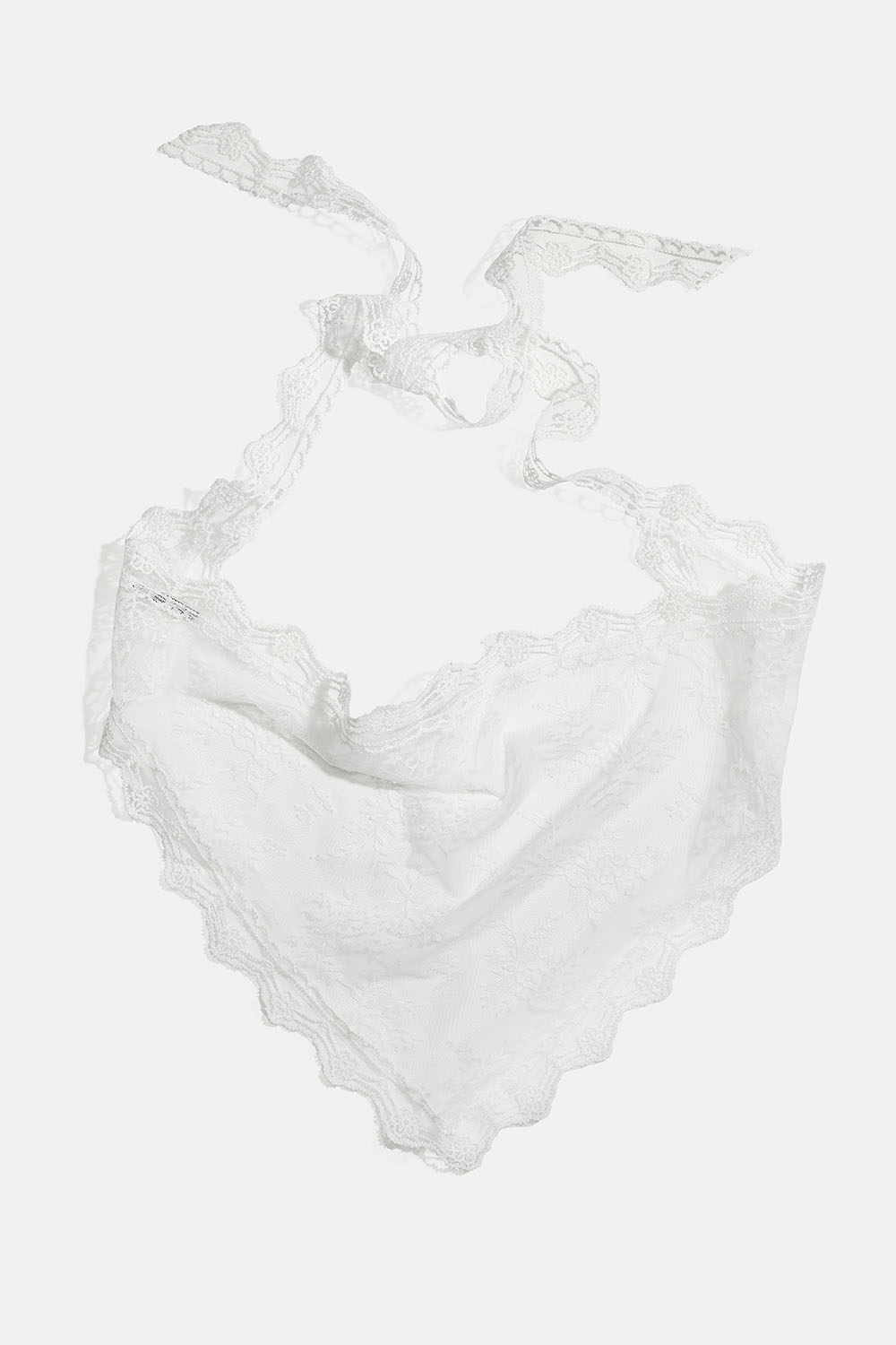 Vit scarf i spetstyg i gruppen Accessoarer / Scarves hos Glitter (171001563000)