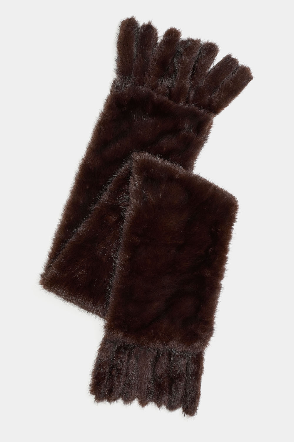 Stor halsduk i mörkbrun fuskpäls i gruppen Accessoarer hos Glitter (171001728200)