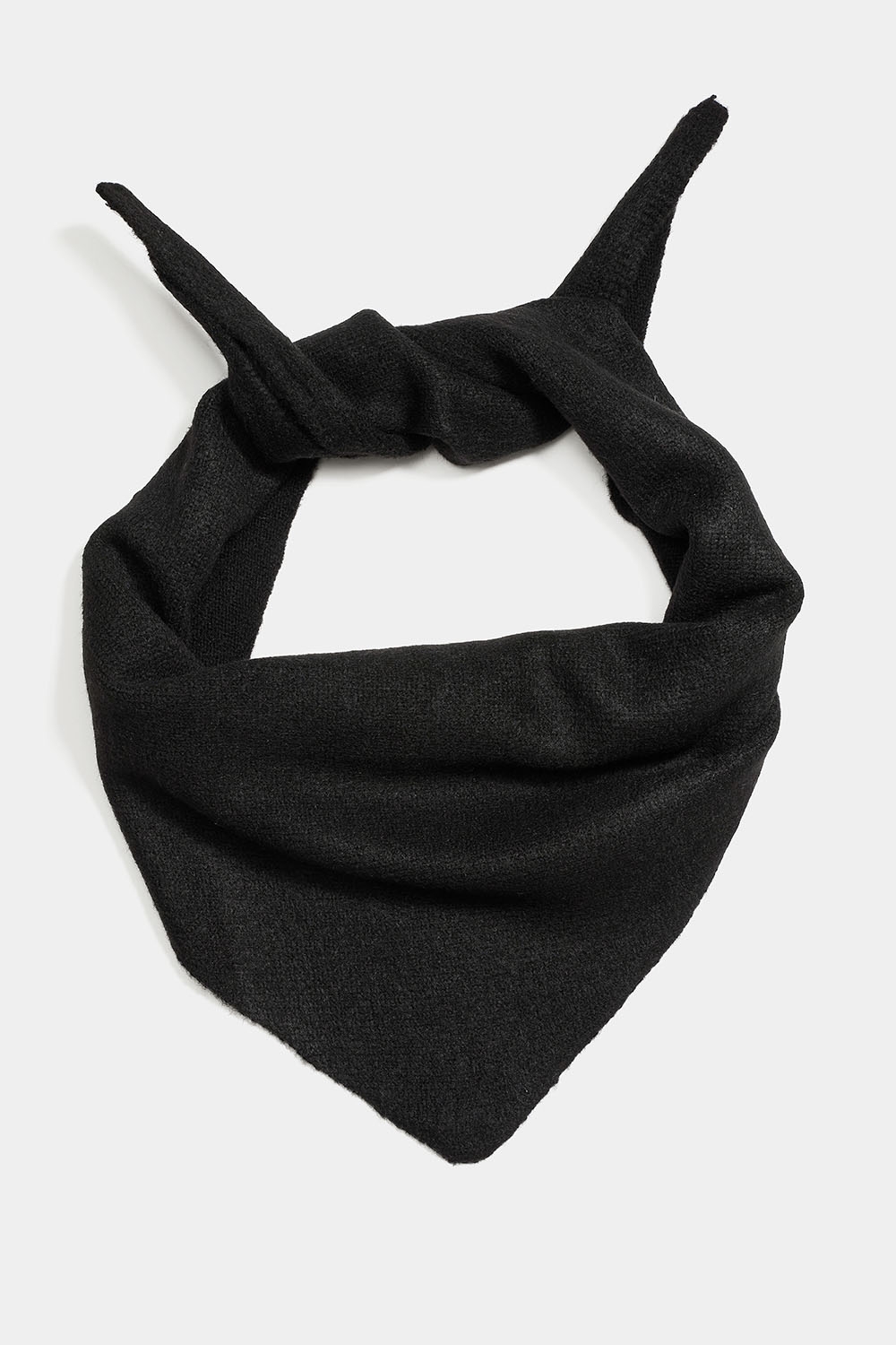 Svart stickad trekantig scarf i gruppen Accessoarer / Stickat / Halsdukar hos Glitter (171001779000)