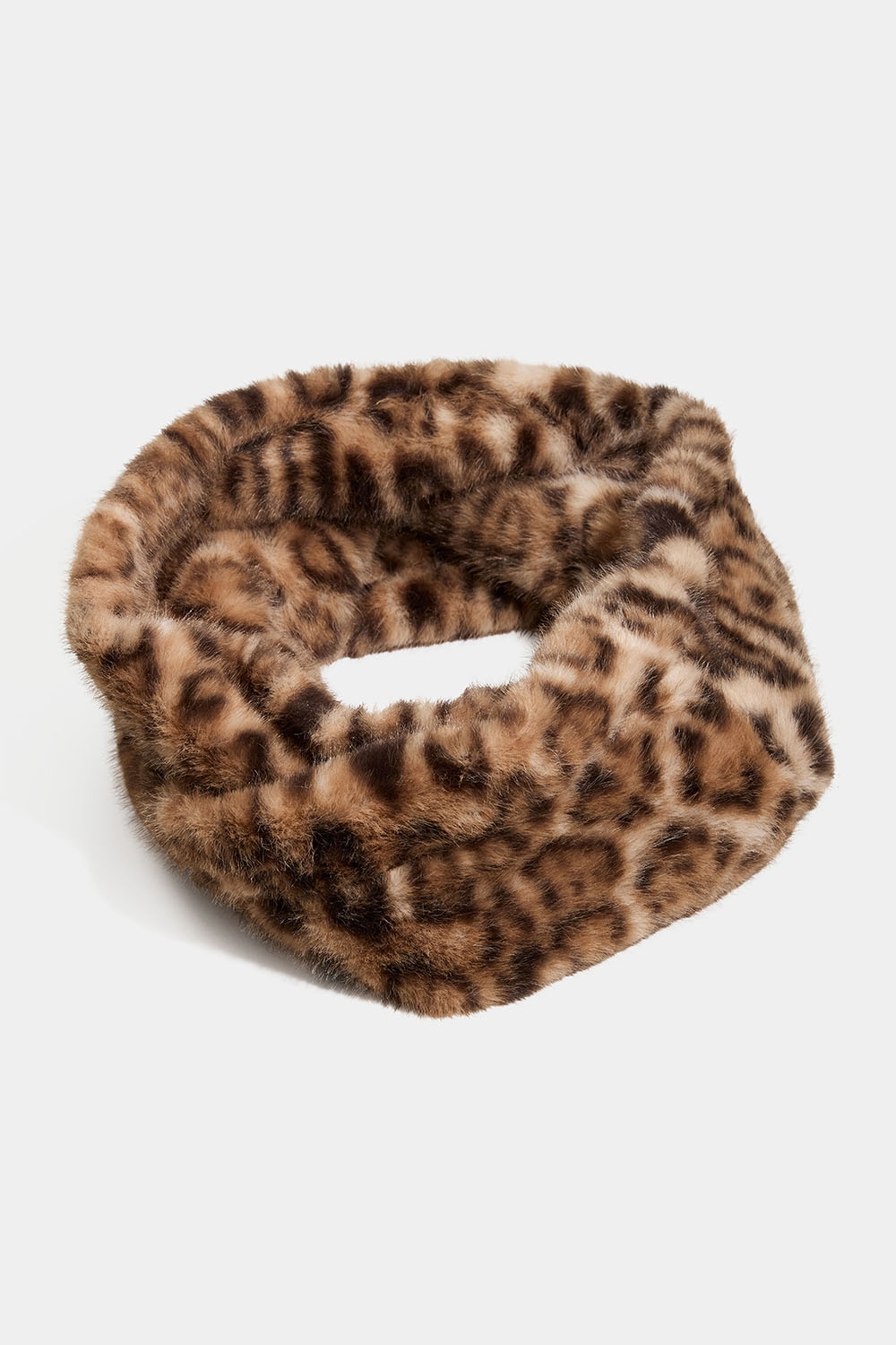 Stor tubhalsduk i leopardmönstrad fuskpäls i gruppen Accessoarer / Stickat / Halsdukar hos Glitter (171001890500)