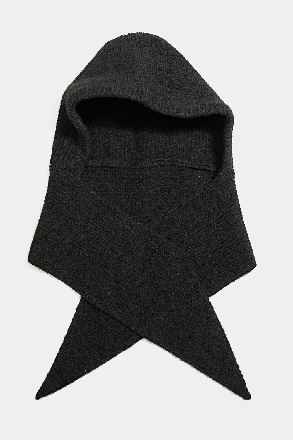 Svart balaklava med scarf i gruppen Accessoarer / Stickat hos Glitter (171001919000)