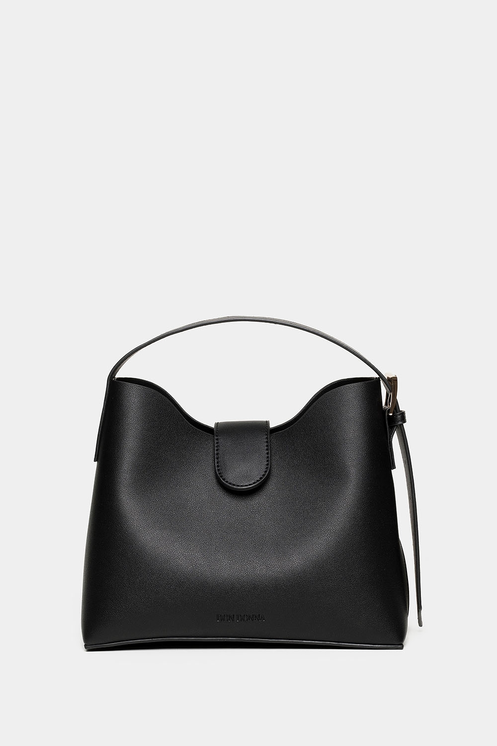 Svart väska med bred axelrem i gruppen Don Donna - väskor hos Glitter (172001349000)