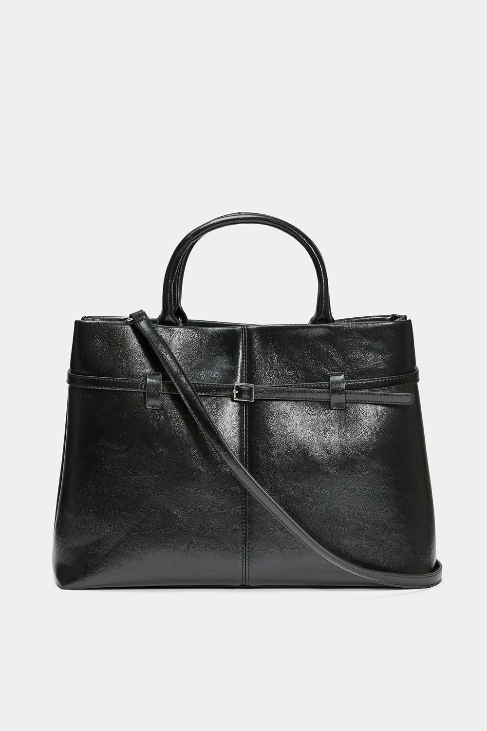 Svart väska med bältdetalj i gruppen Väskor hos Glitter (172001659000)