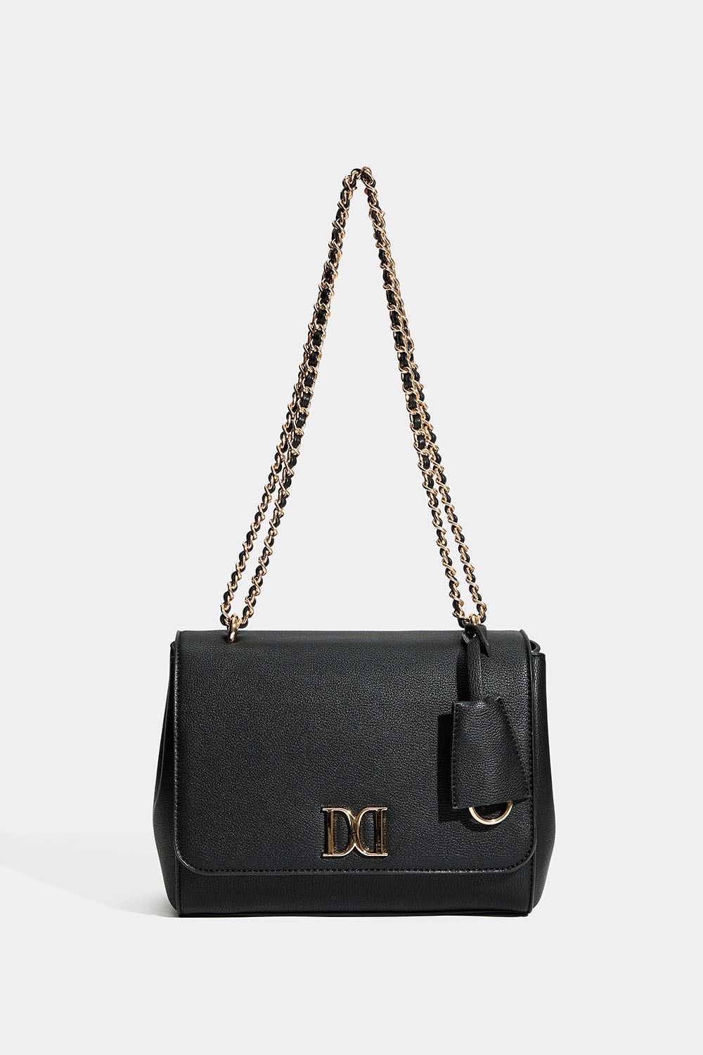 Svart väska med guldfärgad axelrem i gruppen Väskor / Axelremsväskor hos Glitter (172001989000)