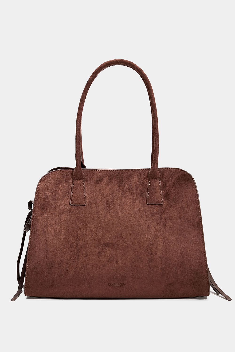 Stor brun shopper med rundade kanter i gruppen Don Donna - väskor hos Glitter (172002118200)