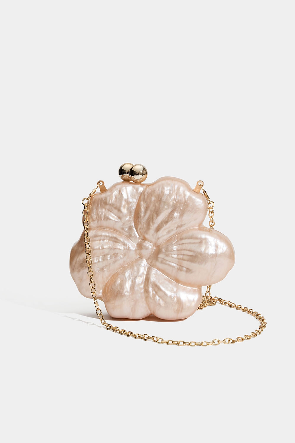 Beige kuvertväska formad som en blomma i gruppen Väskor / Clutch bags hos Glitter (172002288300)