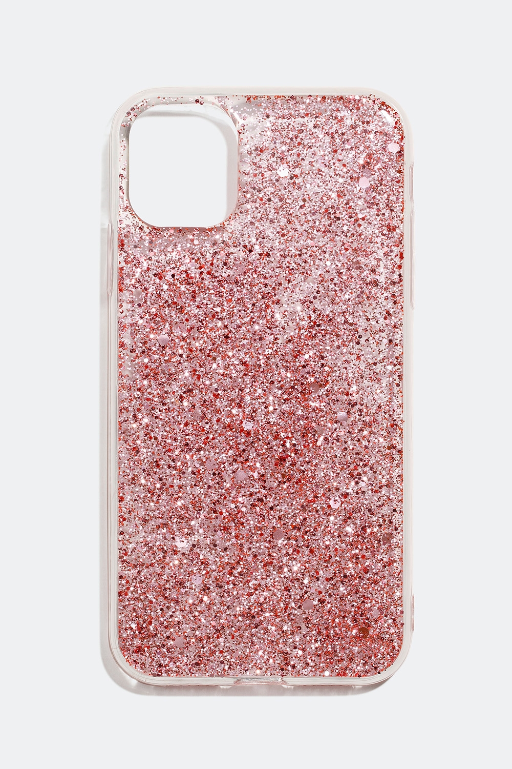 Transparent mobilskal med rosa glitter, iPhone 11/XR i gruppen Accessoarer / Mobiltillbehör / Mobilskal / iPhone 11 / XR hos Glitter (174000335011)