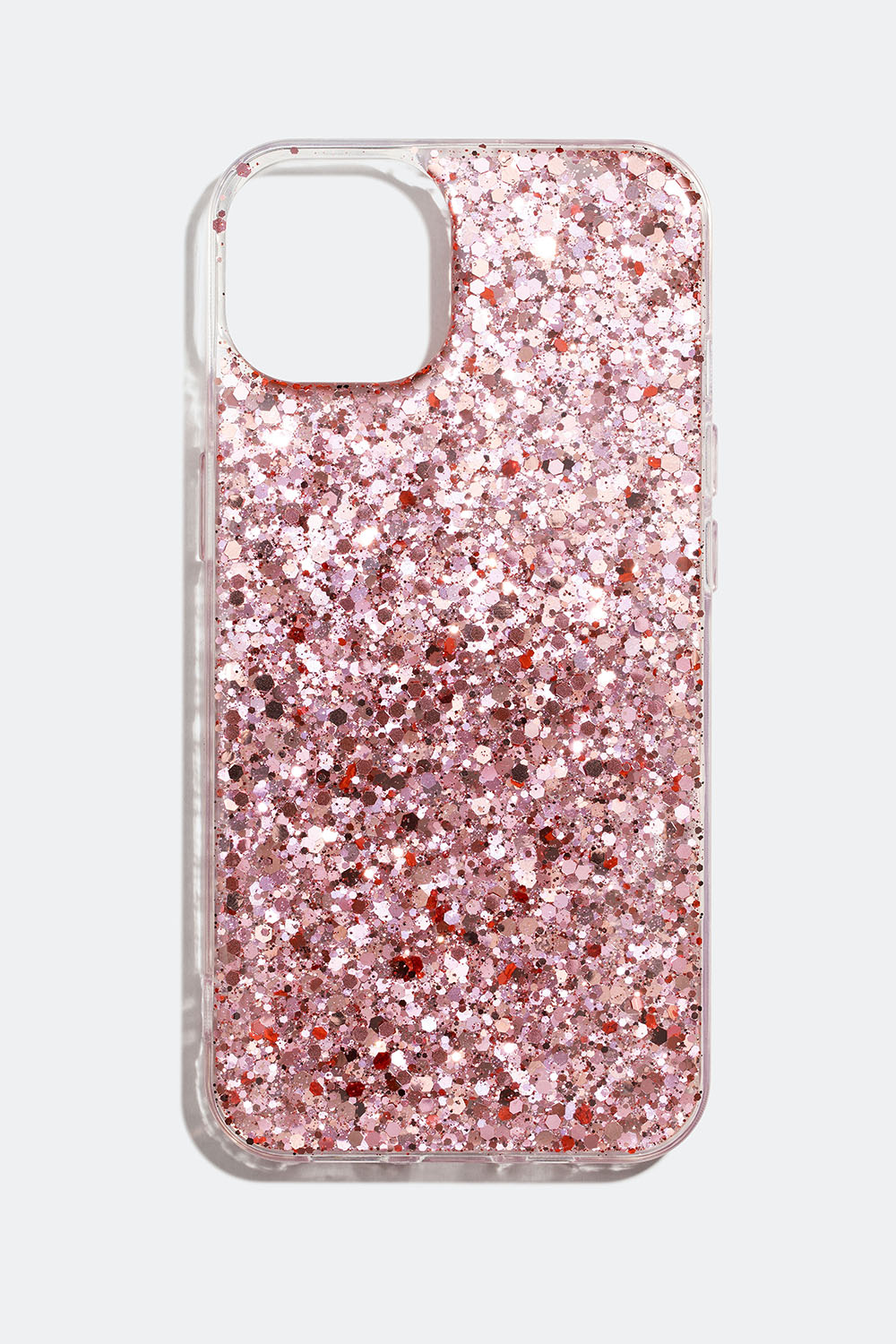 Transparent mobilskal med rosa glitter i gruppen Accessoarer / Mobiltillbehör / Mobilskal hos Glitter (1740003950)