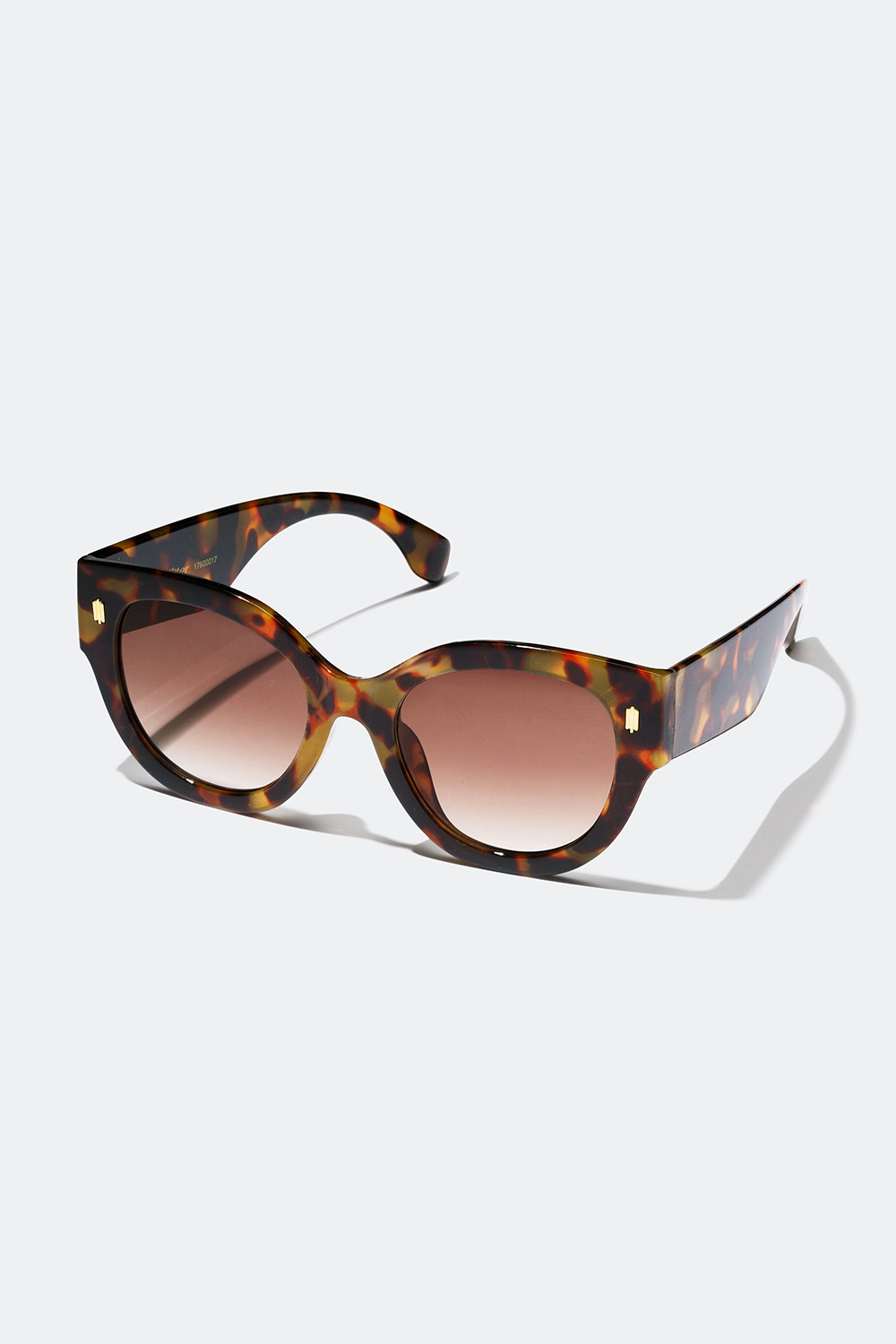 Sköldpaddsmönstrade solglasögon med breda skalmar i gruppen Accessoarer / Solglasögon hos Glitter (17600017)