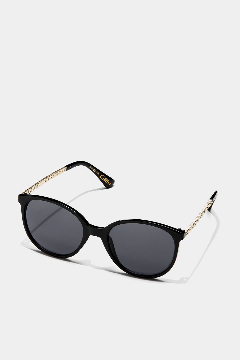 Svarta cateye solglasögon med guldiga detaljer i gruppen Accessoarer / Solglasögon hos Glitter (176000259000)