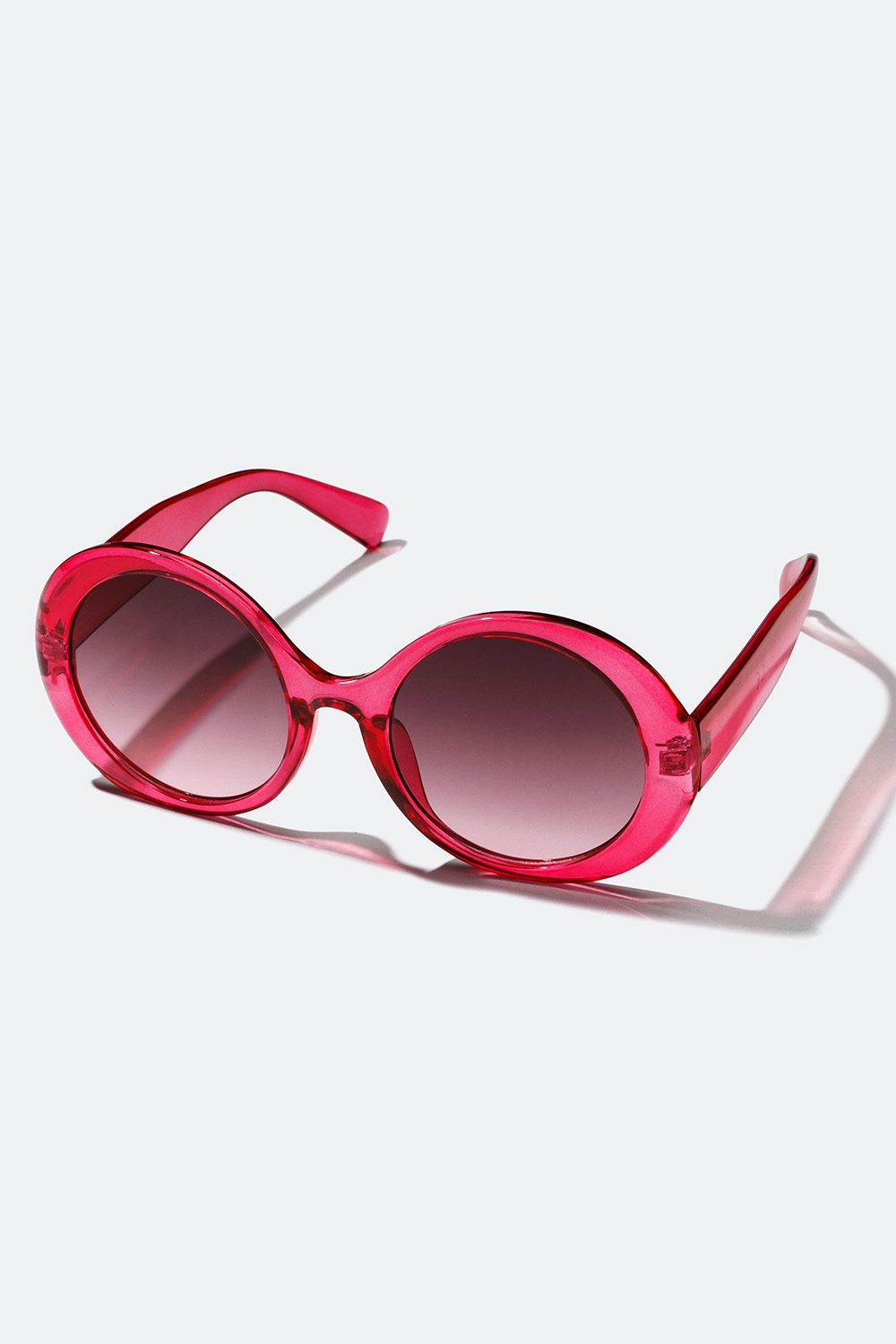 Stora runda solglasögon med rosa bågar i gruppen Accessoarer / Solglasögon hos Glitter (176000505200)