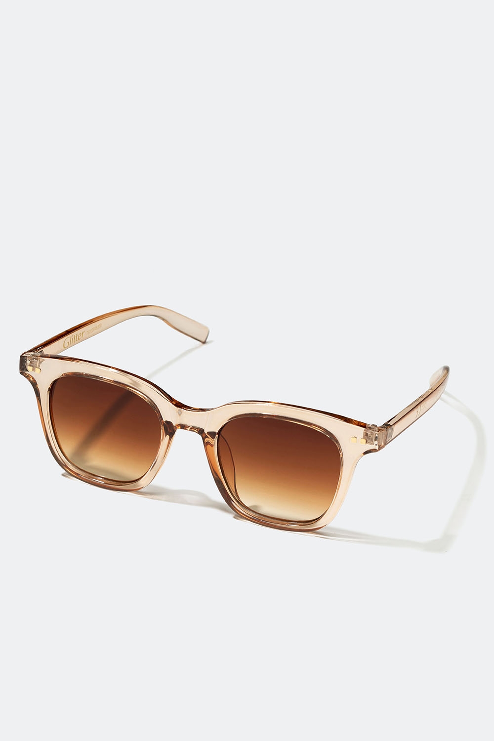 Solglasögon med beiga transparenta bågar i gruppen Accessoarer / Solglasögon hos Glitter (176000848300)