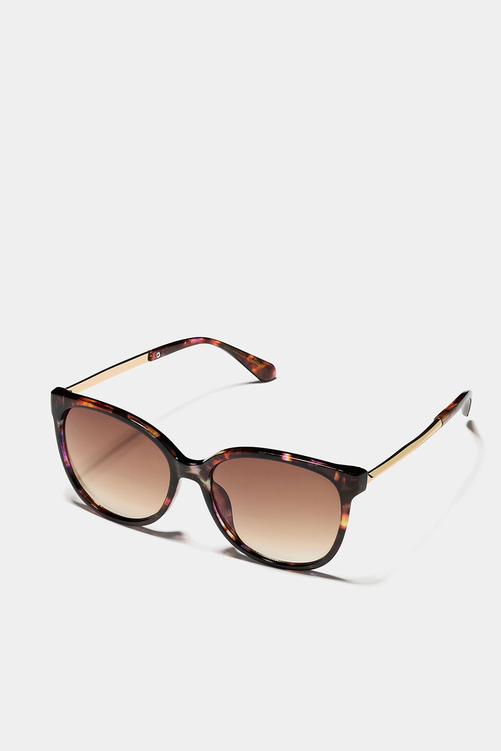 Tortoisemönstrade solglasögon med guldfärgade skalmar i gruppen Accessoarer / Solglasögon hos Glitter (176001490700)