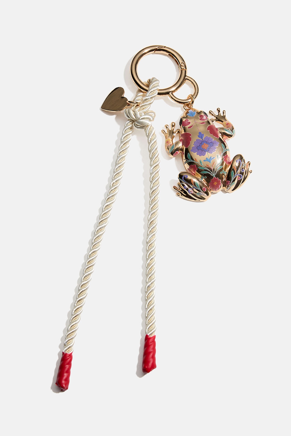 Väskdekoration med groda och snöre i gruppen Väskor / Bag charms hos Glitter (177000712000)