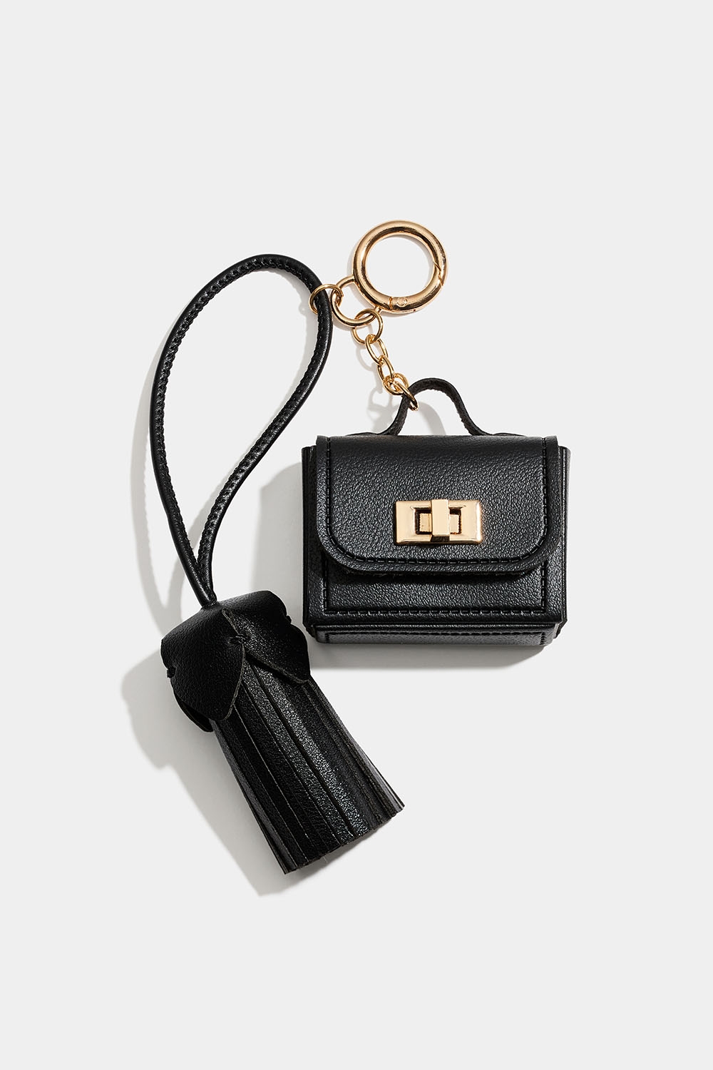 Nyckelring med liten väska och blomtofs i gruppen Accessoarer / Nyckelringar hos Glitter (177000879000)