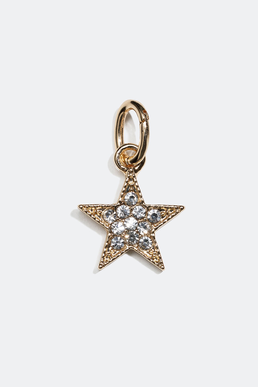 Guldfärgad berlock med stjärna och glasstenar i gruppen Smycken / Berlocker hos Glitter (209000282002)