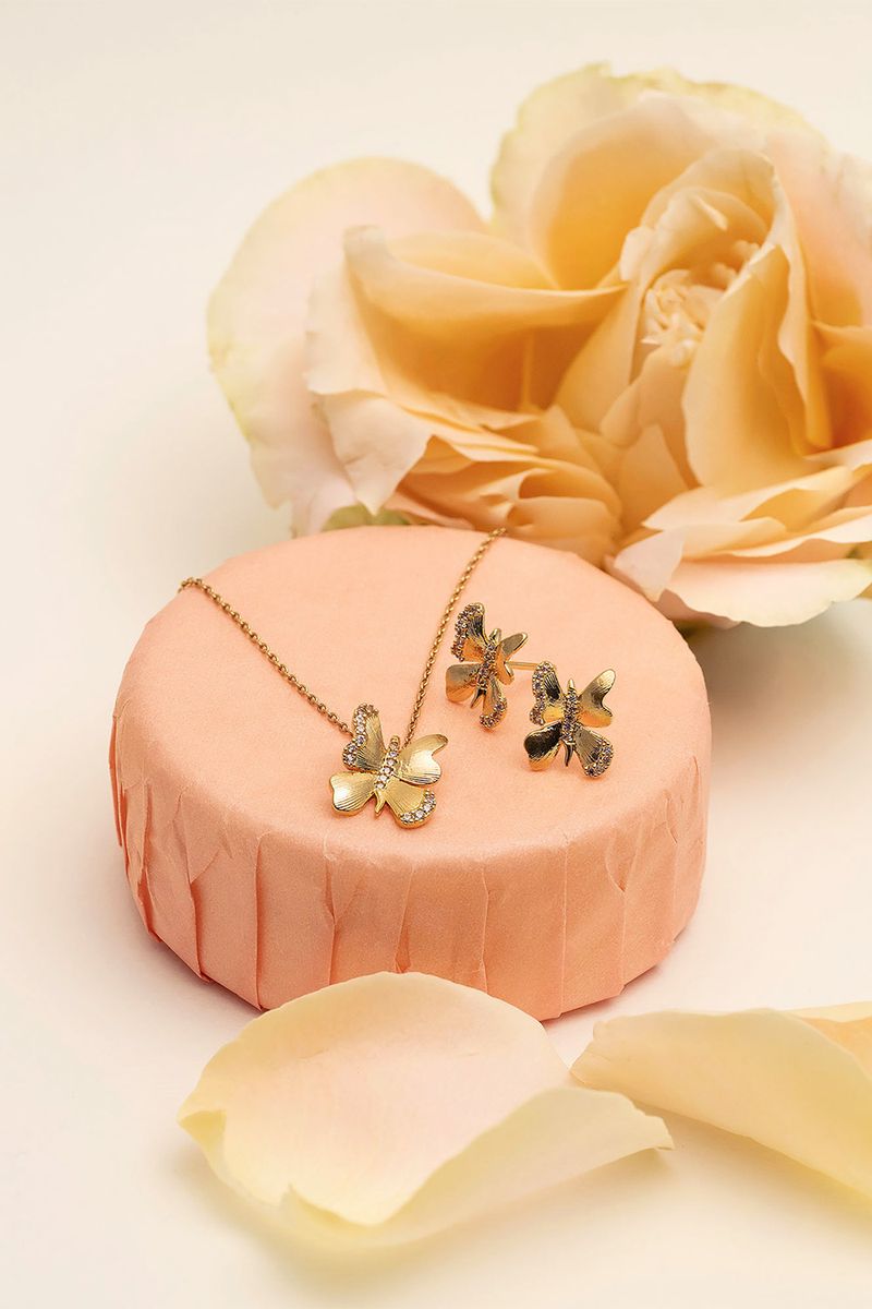 Brigitte 2 pcs SET - Gold i gruppen Lily and Rose - Örhängen hos Glitter (209001952002)