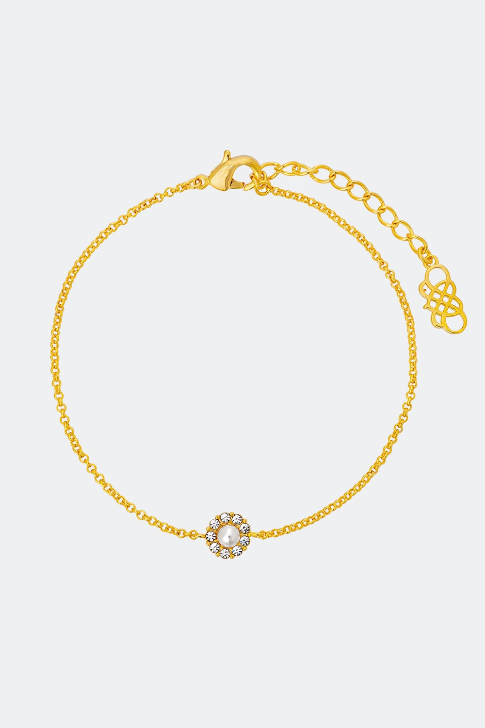 Petite Miss Sofia pearl bracelet - Crystal (Gold) i gruppen Lily and Rose - Armband hos Glitter (251000152002)