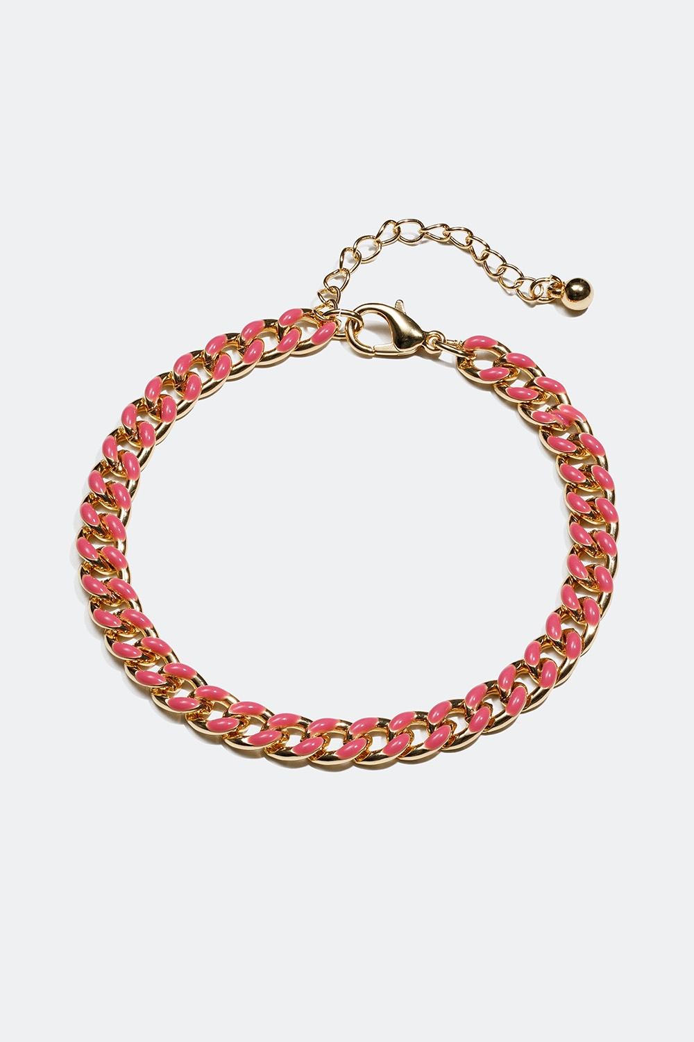 Kedjearmband i rosa i gruppen Smycken / Armband / Tunna hos Glitter (251000585002)