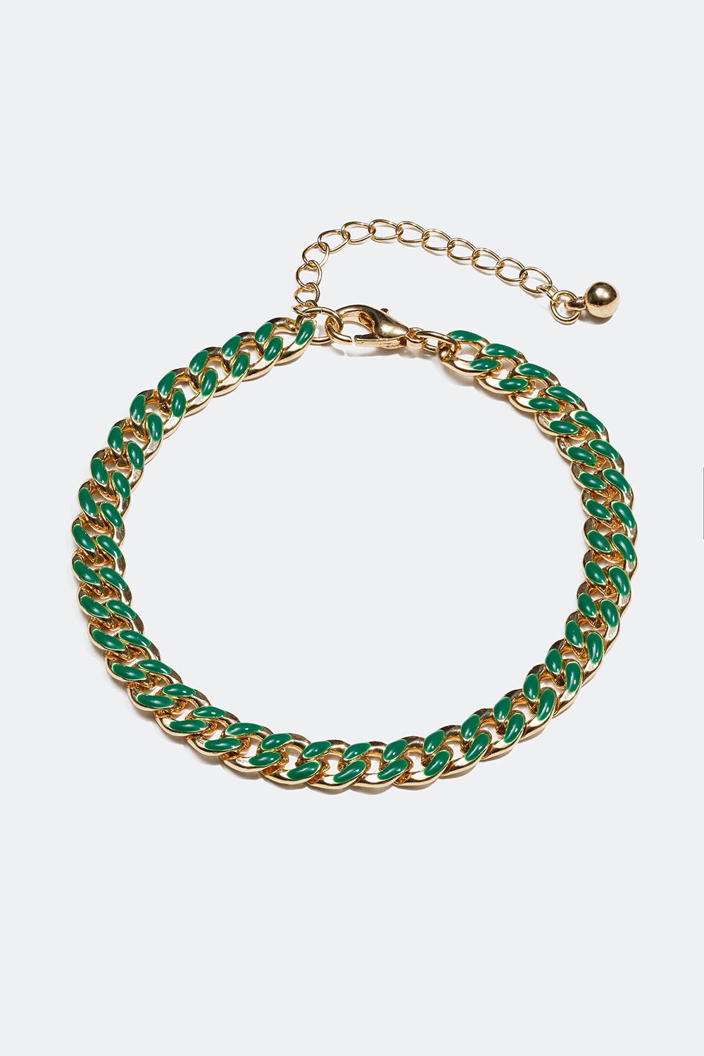 Kedjearmband i grönt i gruppen Smycken / Armband / Tunna hos Glitter (251000587502)