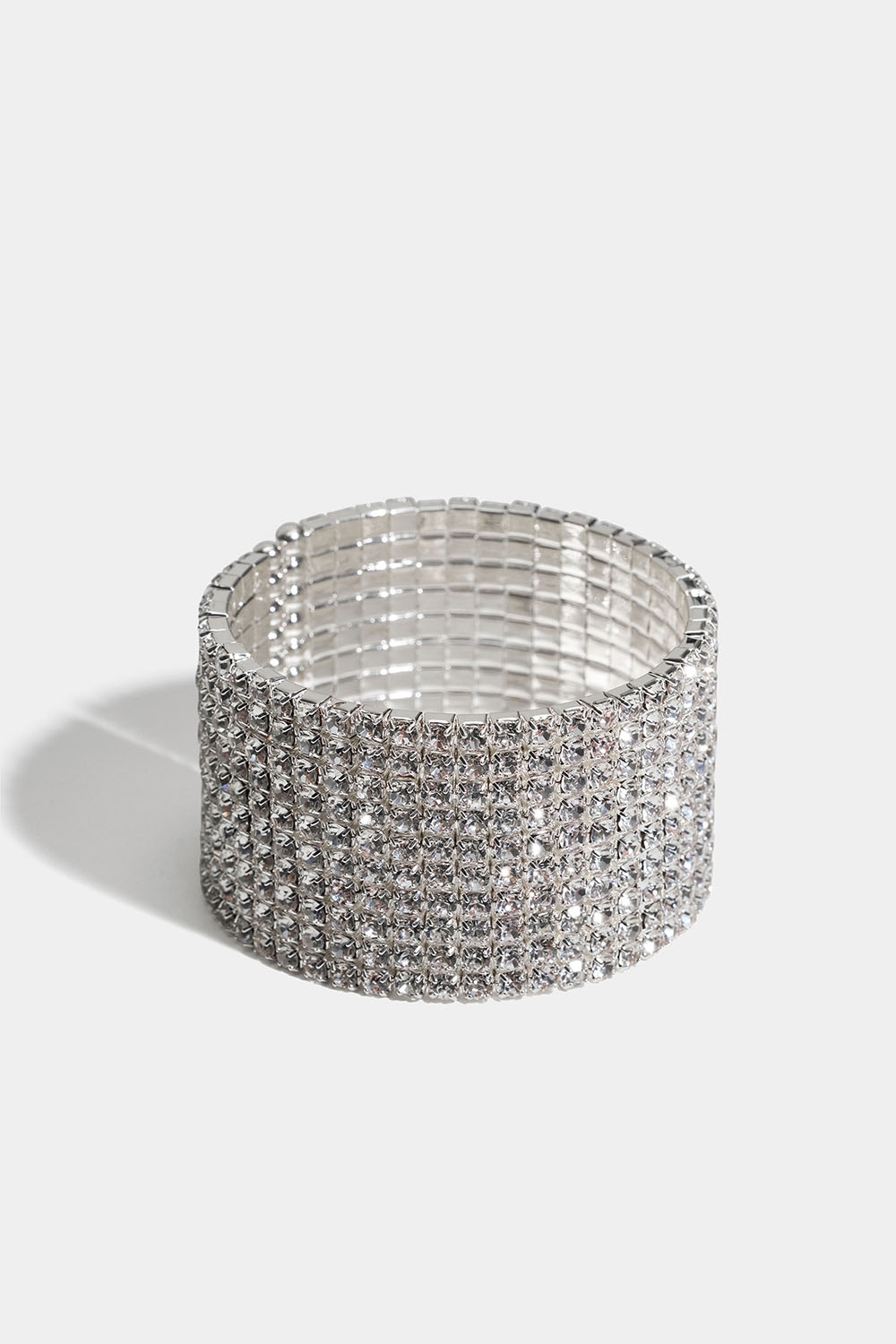 Brett stelt armband med glasstenar i gruppen Smycken / Armband / Strass hos Glitter (251001250201)