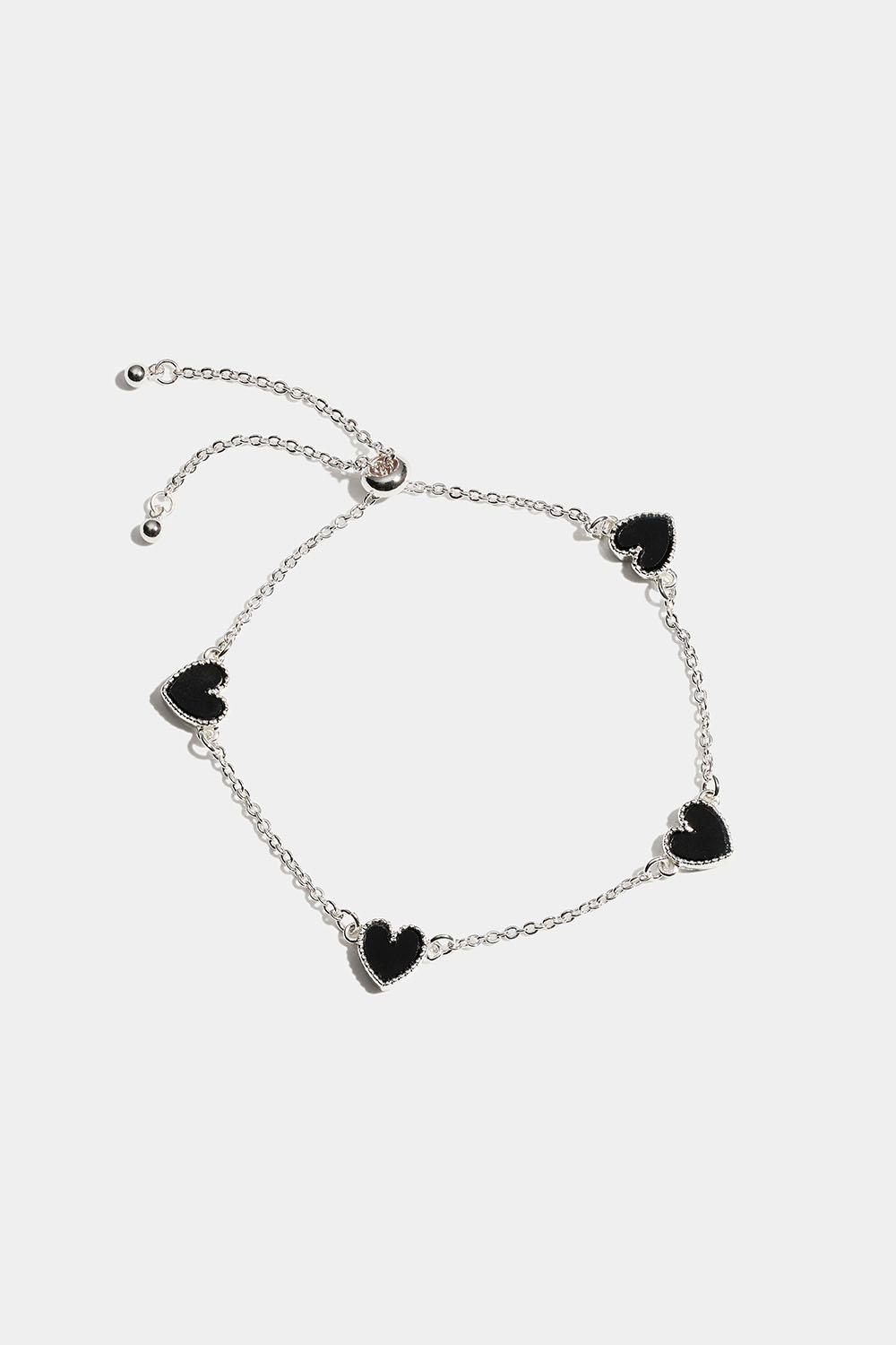 Armband med svarta hjärtan i gruppen Store week / 2547 hos Glitter (251001659001)