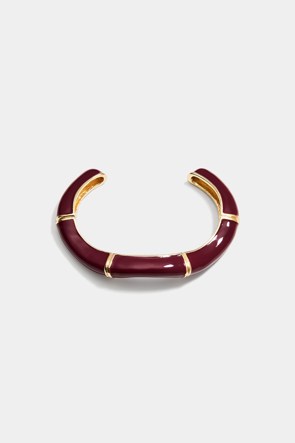 Vinrött cuff-armband i organsisk form i gruppen Smycken / Armband / Breda hos Glitter (251001726302)