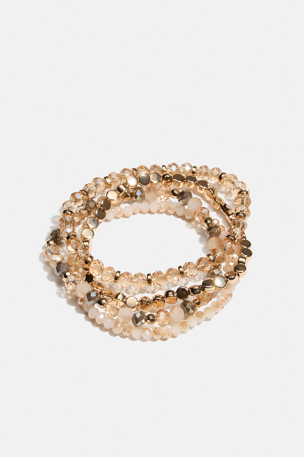 Elastiska armband med pärlor i olika färger, 4-pack i gruppen Smycken / Armband / Flerpack hos Glitter (251002048301)