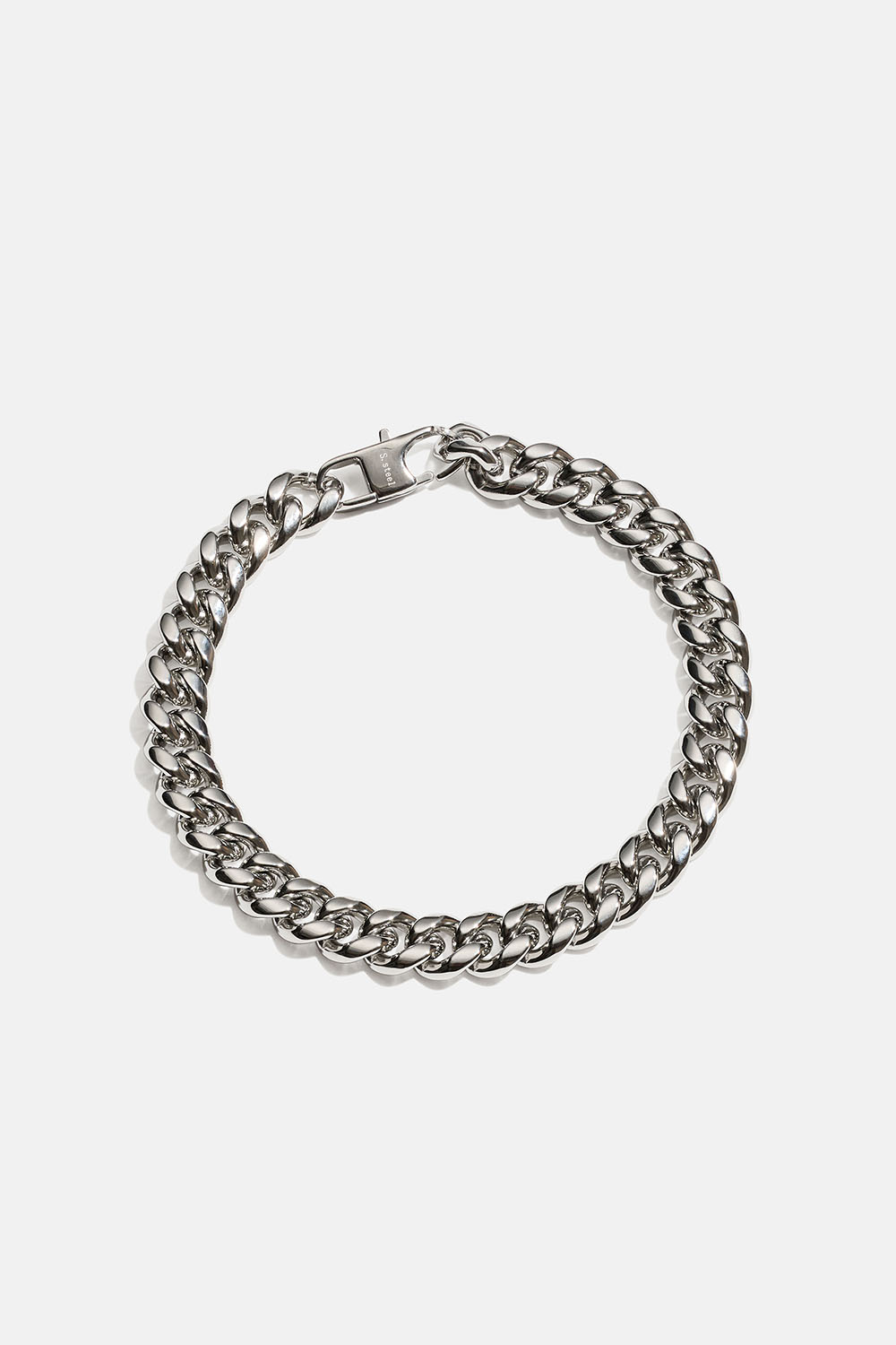 Brett kedjearmband i stål i gruppen Stål / Armband i stål hos Glitter (2510021816)